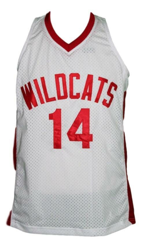 Troy Bolton 14 Wildcats High School Musical Zac Efron Basketball Jersey White