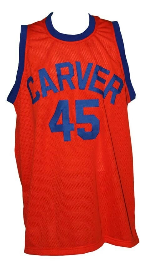 White Shadow TV Warren Coolidge Carver High Basketball Jersey Orange