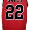 William Gates Hoop Dreams Movie Basketball Jersey New Sewn Red