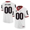 Custom Georgia Bulldogs Jersey White College Football Style 1