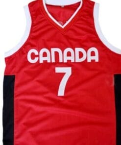 Steve Nash #7 Team Canada Basketball Jersey Red