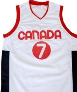 Steve Nash #7 Team Canada Basketball Jersey White