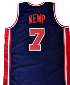 Shawn Kemp #7 Team USA Basketball Jersey Navy Blue