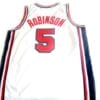 David Robinson #5 Team USA BasketBall Jersey White