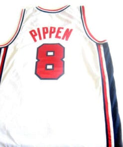 Scottie Pippen #8 Team USA BasketBall Jersey White