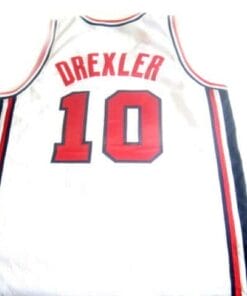 Clyde Drexler #10 Team USA Basketball Jersey White