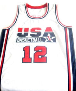 John Stockton #12 Team USA Basketball Jersey White