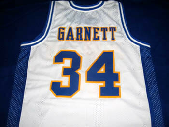 Kevin Garnett #34 Farragut High School Basketball Jersey White