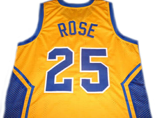 Derrick Rose #25 Simeon High School Basketball Jersey Yellow
