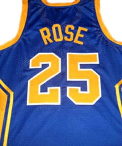 Derrick Rose #25 Simeon High School Basketball Jersey Blue