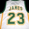 Lebron James #23 Irish High School Basketball Jersey White