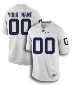 Custom Penn State Jersey Name Number White NCAA