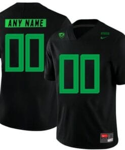 Custom Oregon Ducks Jersey College Football Black