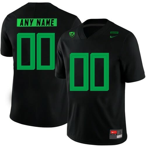 Custom Oregon Ducks Jersey College Football Black
