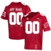 Custom Utah Utes Jersey Red College Football
