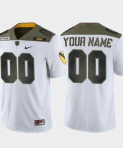Custom Army Jersey Name and Number White College Football