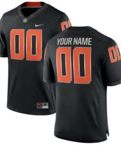 Oklahoma State Custom Football Jersey Name Number NCAA Black