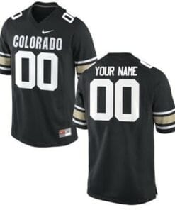 Colorado Buffaloes Custom Jersey Name and Number Football Black