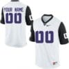 TCU Horned Frogs Custom Name Number Jersey NCAA White