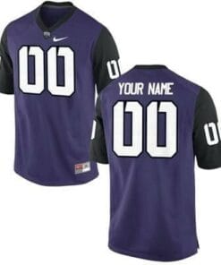 Custom TCU Horned Frogs Jersey NCAA Purple