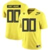 Custom Oregon Ducks Jersey College Football Yellow