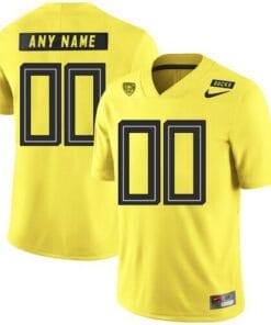 Custom Oregon Ducks Jersey College Football Yellow