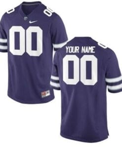 Kansas State Custom Jersey Name Number Football Purple