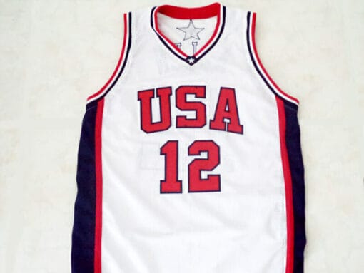 Ray Allen #12 Team USA Basketball Jersey White