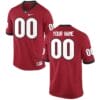 Custom Georgia Bulldogs Jersey Red College Football