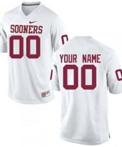 Oklahoma Sooners Custom Jersey White College Football Jerseys