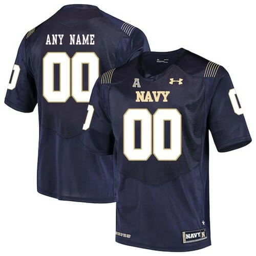 Navy Midshipmen Custom Jersey Navy Blue College Football