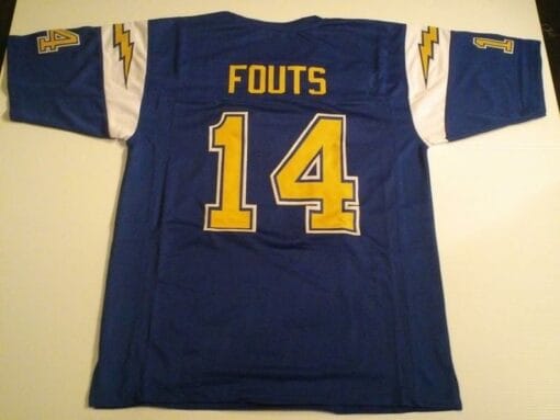 Dan Fouts UNSIGNED CUSTOM Made Blue Jersey