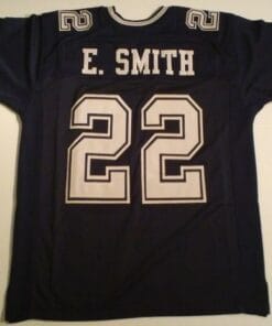 Emmitt Smith UNSIGNED CUSTOM Made Blue Jersey