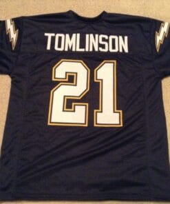 Ladainian Tomlinson UNSIGNED CUSTOM Made Blue Jersey