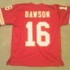 Len Dawson UNSIGNED CUSTOM Made Red Jersey