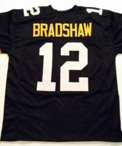 Terry Bradshaw UNSIGNED CUSTOM Made Black Jersey