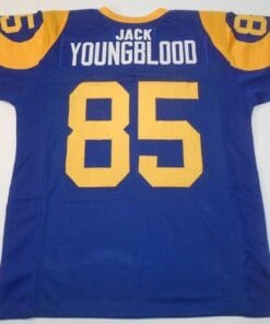 Jack Youngblood UNSIGNED CUSTOM Made Blue Jersey