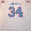 Earl Campbell UNSIGNED CUSTOM Made White Jersey