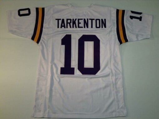 Fran Tarkenton UNSIGNED CUSTOM Made White Jersey