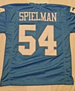Chris Spielman UNSIGNED CUSTOM Made Blue Jersey
