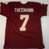 Joe Theismann UNSIGNED CUSTOM Made Maroon Jersey