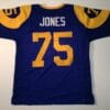 Deacon Jones UNSIGNED CUSTOM Made Blue Jersey