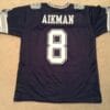 Troy Aikman UNSIGNED CUSTOM Made Blue Jersey