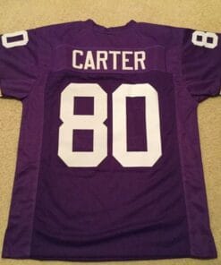 Cris Carter UNSIGNED CUSTOM Made Purple Jersey