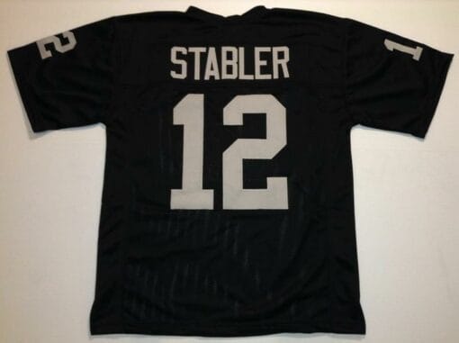 Ken Stabler UNSIGNED CUSTOM Made Black Jersey