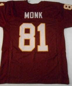 Art Monk UNSIGNED CUSTOM Made Maroon Jersey