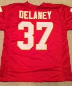 Joe Delaney UNSIGNED CUSTOM Made Red Jersey