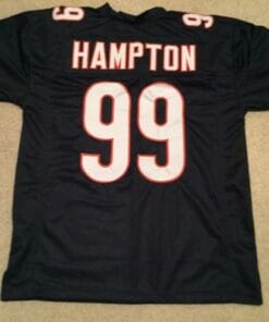 Dan Hampton UNSIGNED CUSTOM Made Blue Jersey