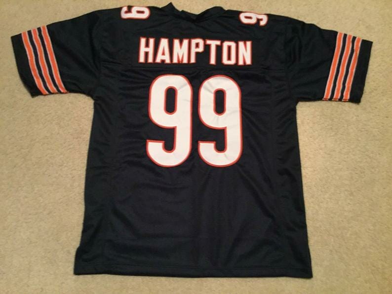 Dan Hampton UNSIGNED CUSTOM Made Blue Jersey
