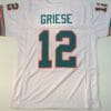 Bob Griese UNSIGNED CUSTOM Made White Jersey